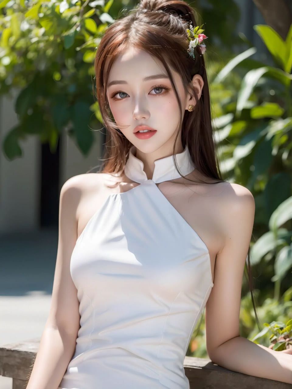 美女# #手机壁纸# #旗袍# #气质美女# #ai绘画# #国风