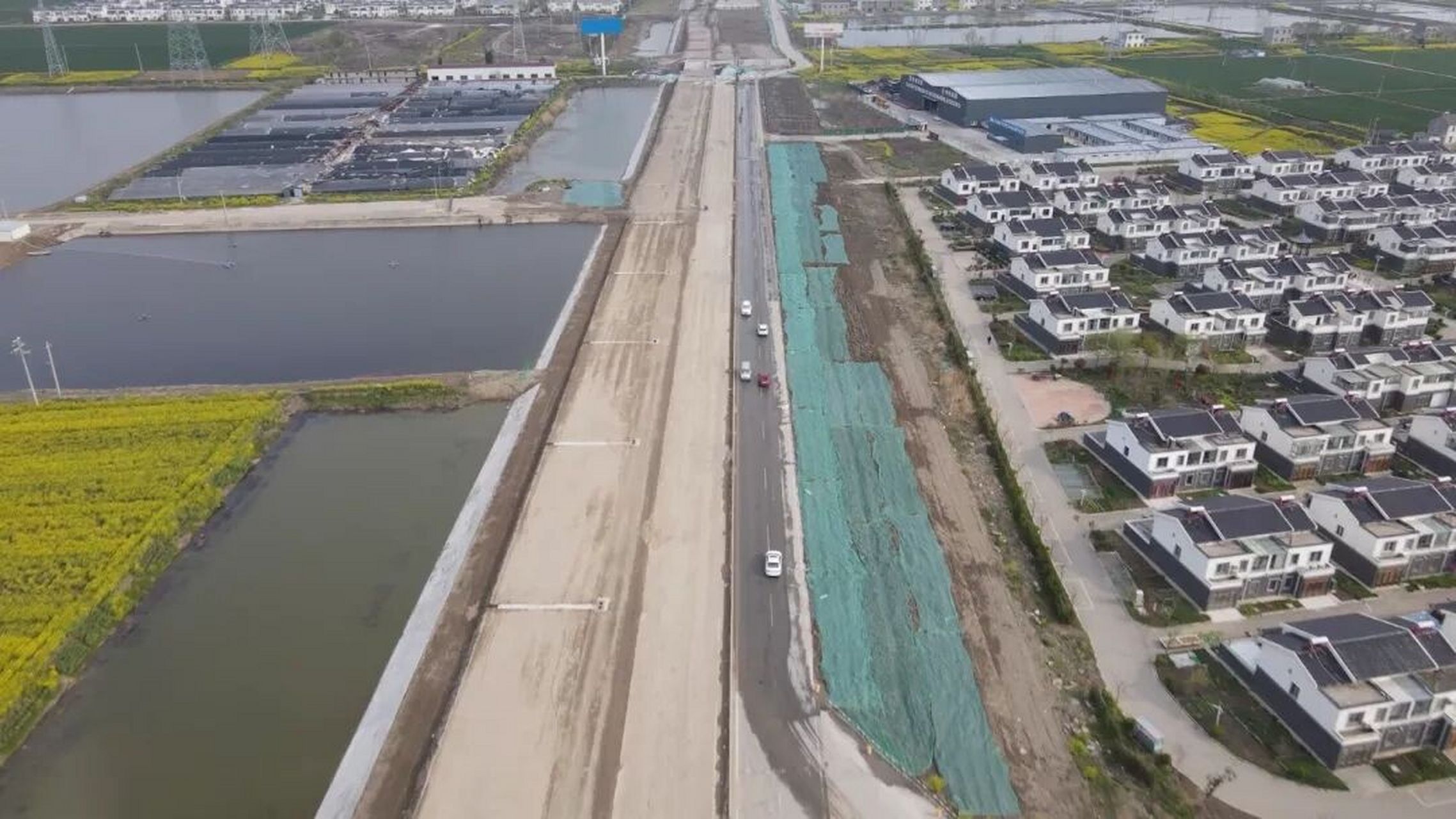 盐阜快速通道其中阜宁段全长约12.