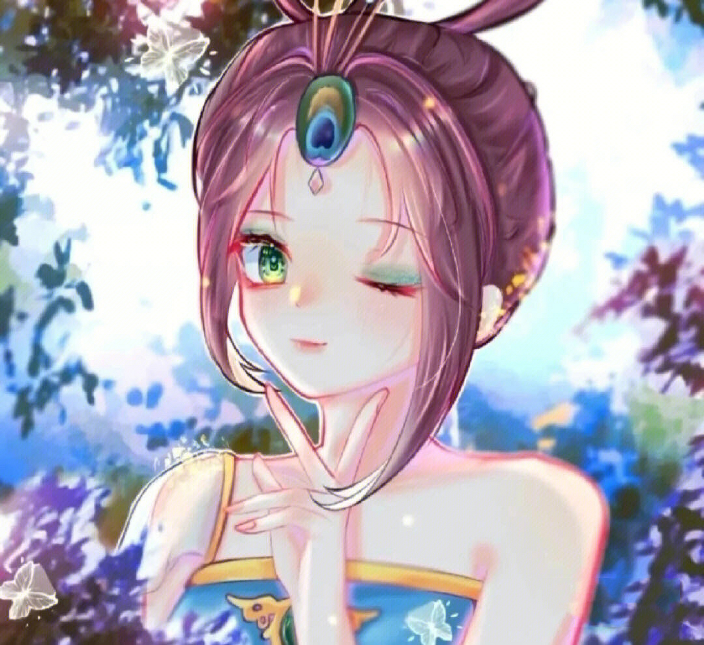 《精灵梦叶罗丽》头像来啦!(蓝孔雀)