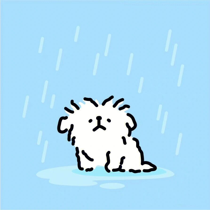 线条小狗头像 线条小狗头像  可可爱爱没有脑袋 让我看看谁还没有可可