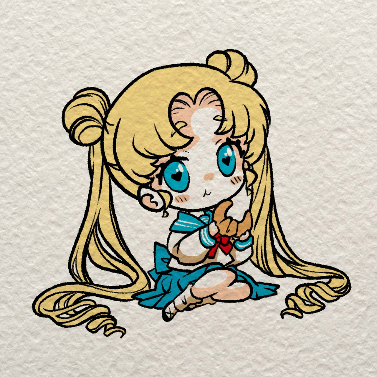 可可爱爱的水冰月|简笔画 大家看过美少女战士这部动画片吗,曾经梦想