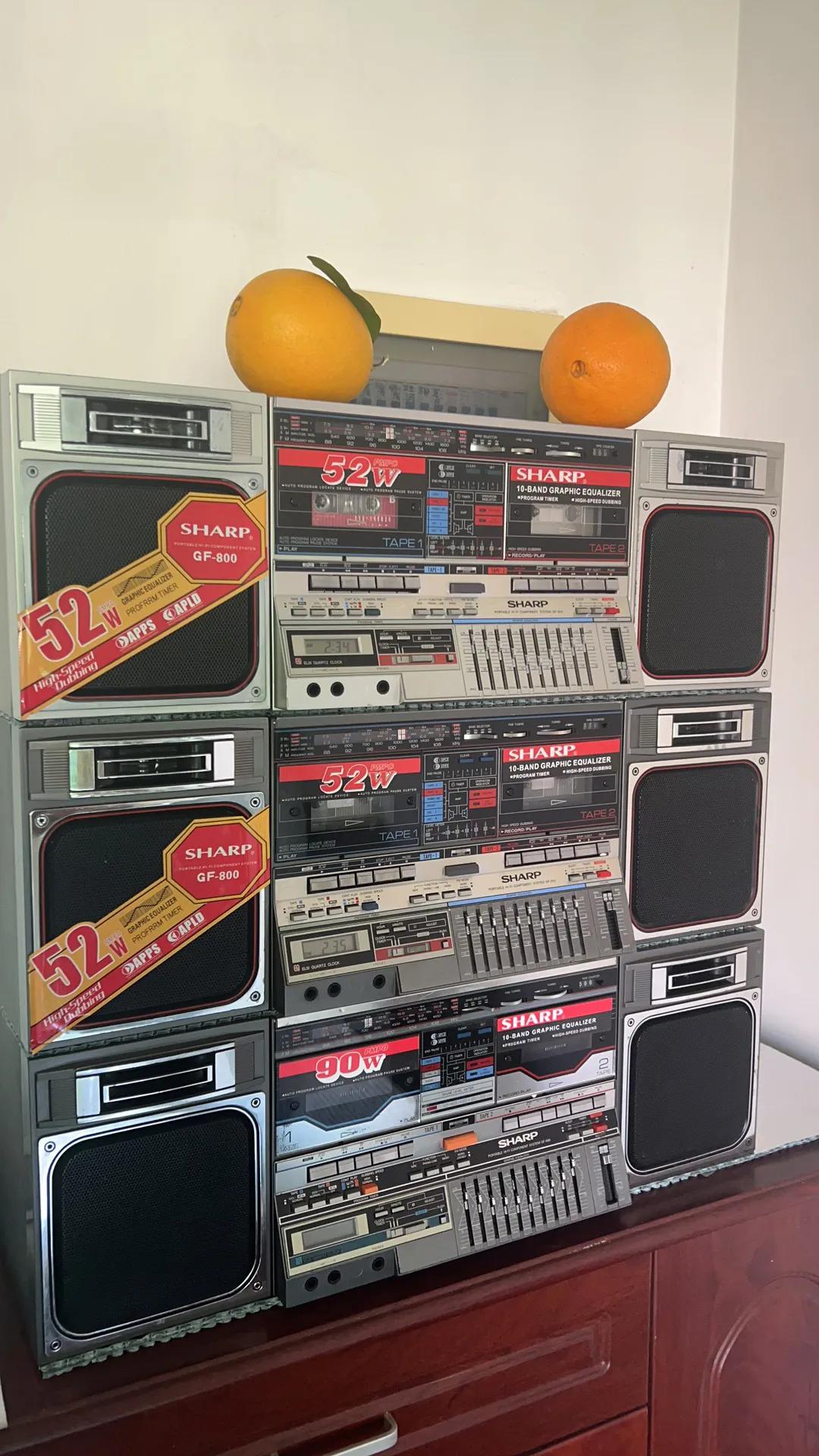 年代夏普原装进口录音机 日产老式收录机哪个品牌音质最好 80后听老歌