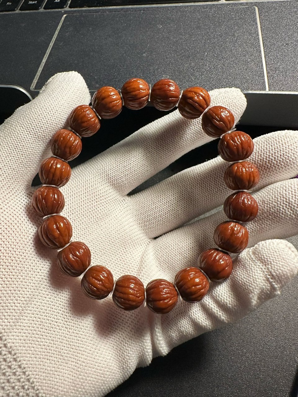 12mm的凤羽猴头,小而精美值得盘玩收藏!