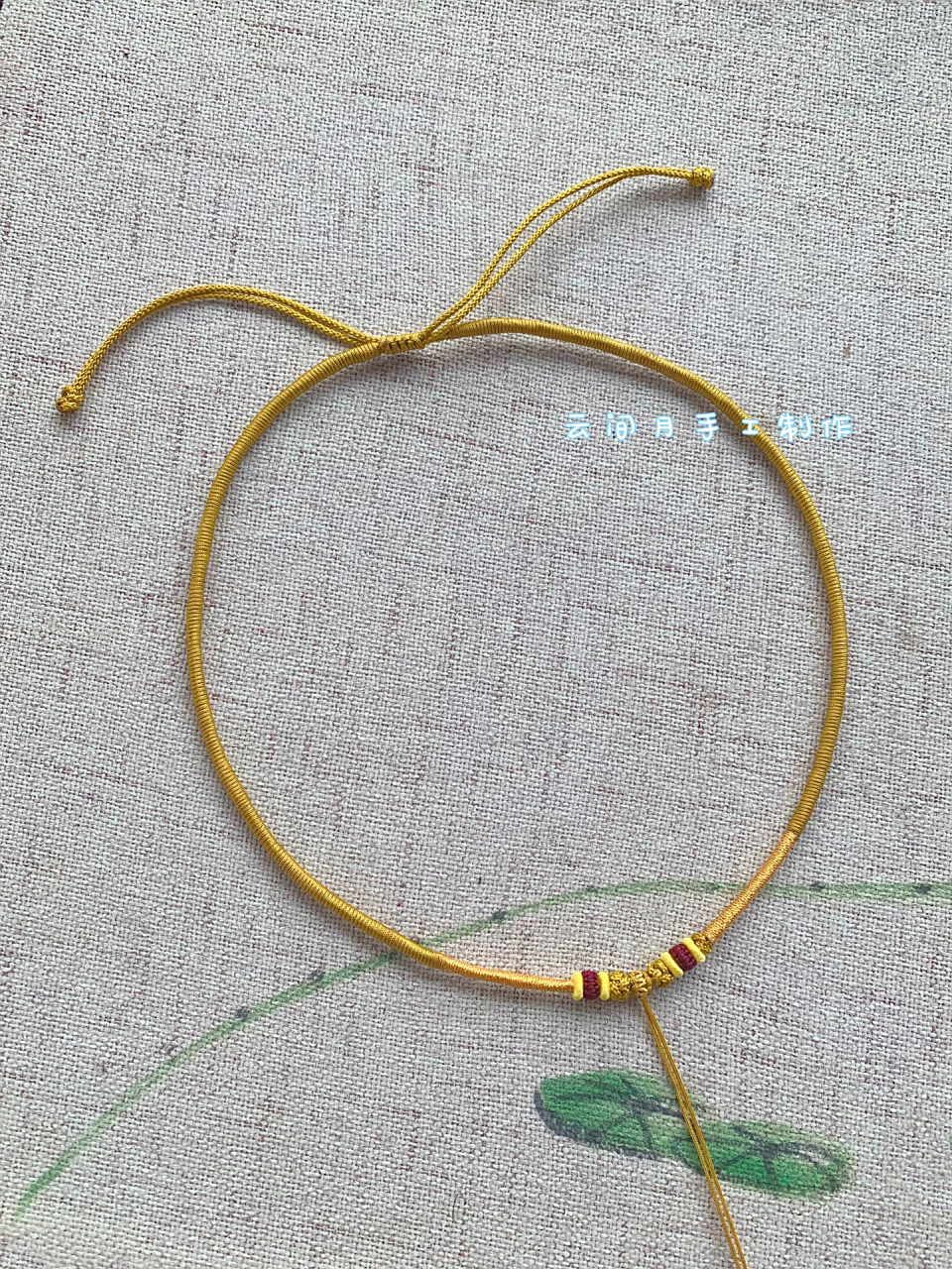 手工编绳 黄金项链绳 锁骨链 项圈 颜色可定制