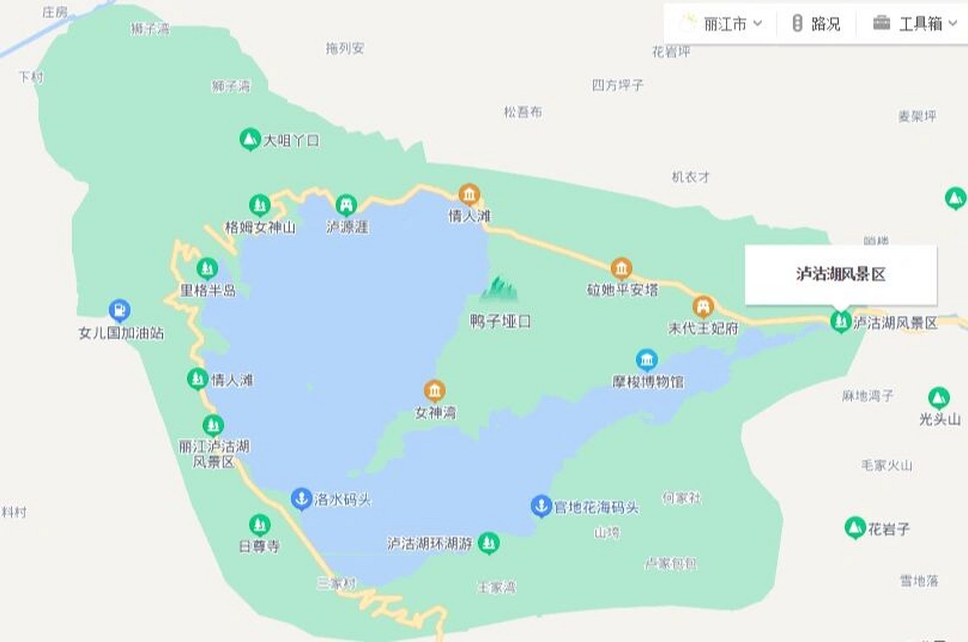 【泸沽湖】四川境内游玩地图 上一篇图片拼接太小啦,放大🔍图片给大
