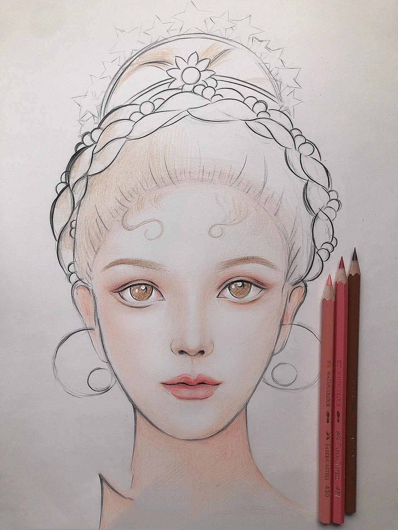 美人图(有过程)第30幅 临摹请注明出处,谢谢