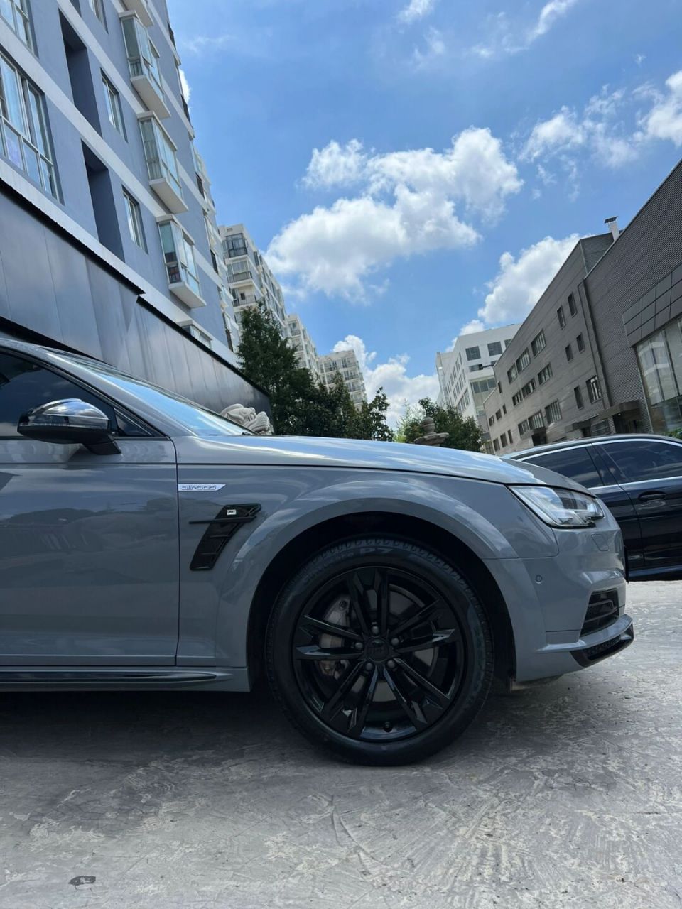 水晶战舰灰,低调不平凡,非凡质感巧遇经典色彩 #奥迪改色# #奥迪a4改