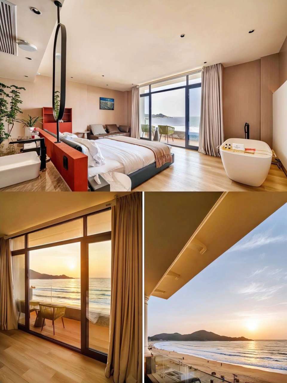 出门就是青澳湾沙滩的民宿!