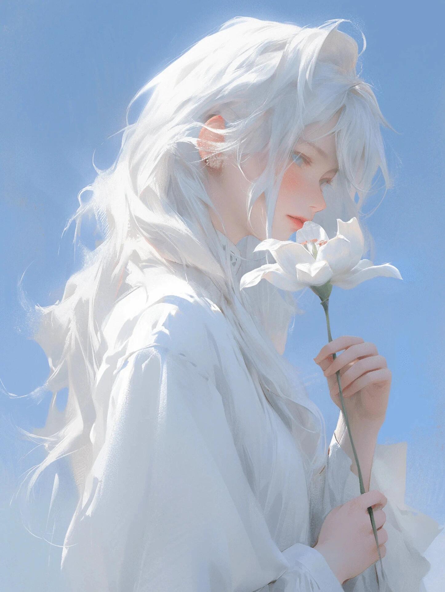 【莲花女生头像】手握莲花,一心向佛  心无芥蒂, 爱向莲开.