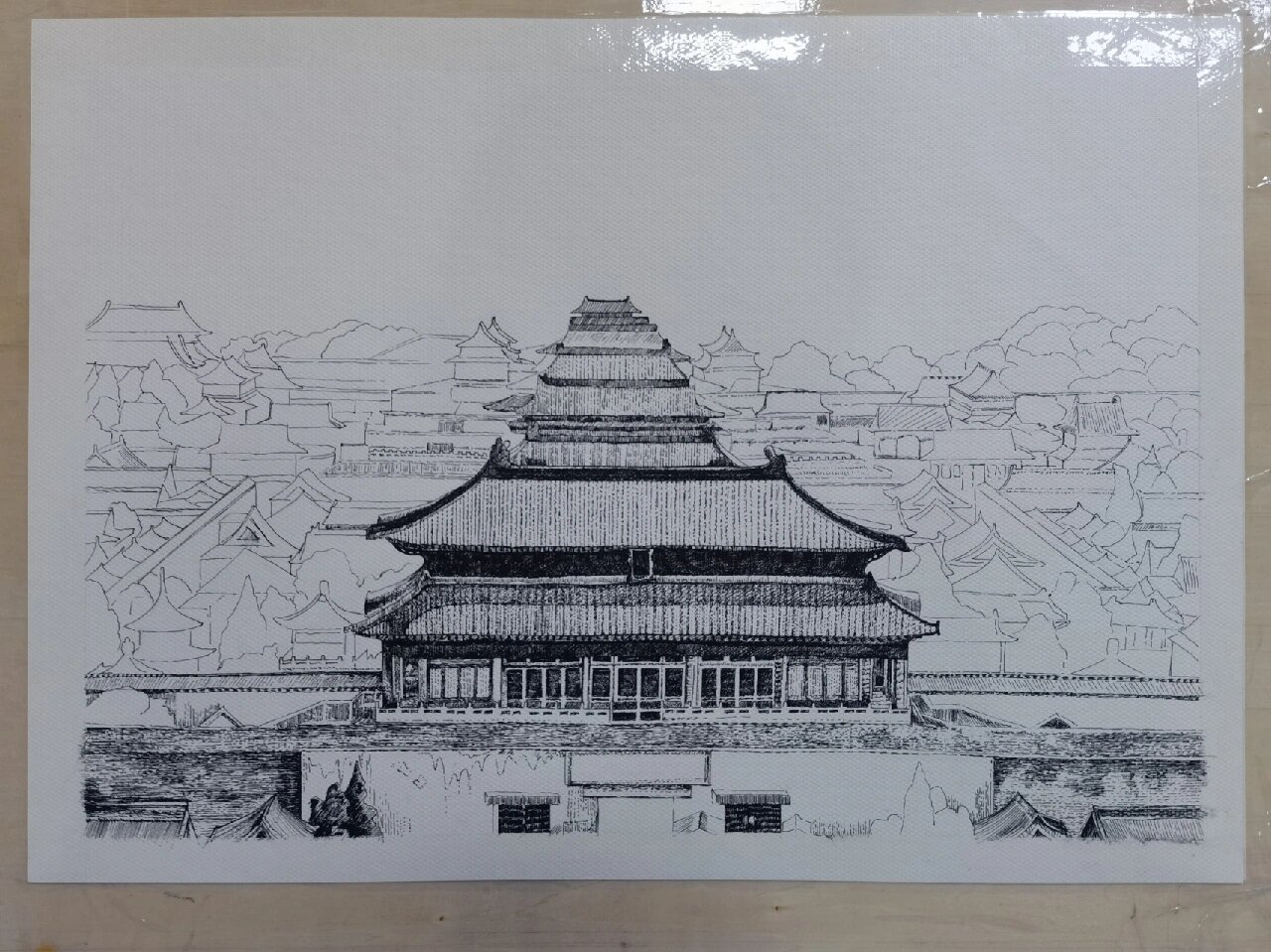 故宫博物院~~交稿,含详细绘画过程