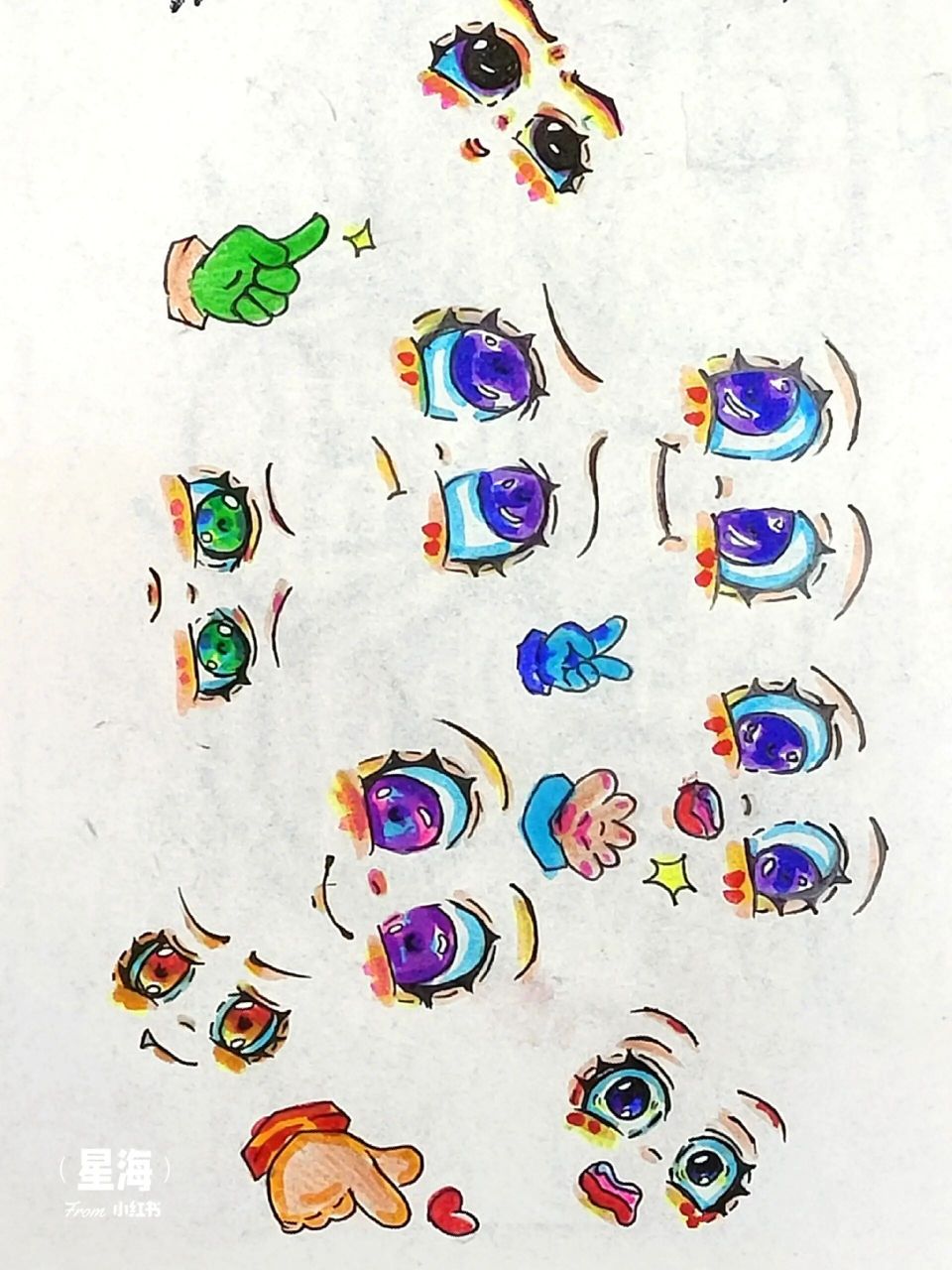 西瓜太郎十二色#儿童画表情