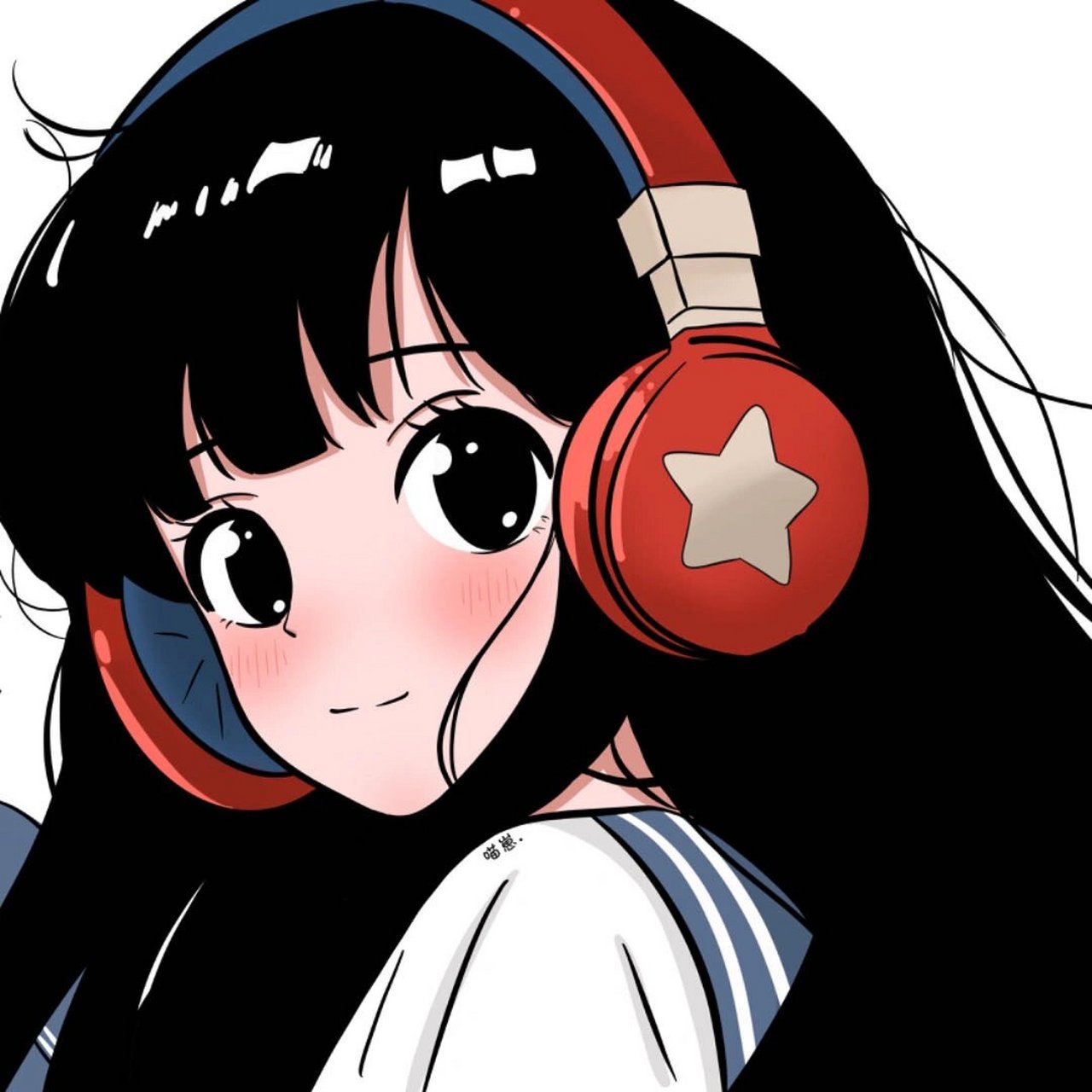 情头|戴上耳机爱上彼此    耳机里的他 图片临摹 可9715稿