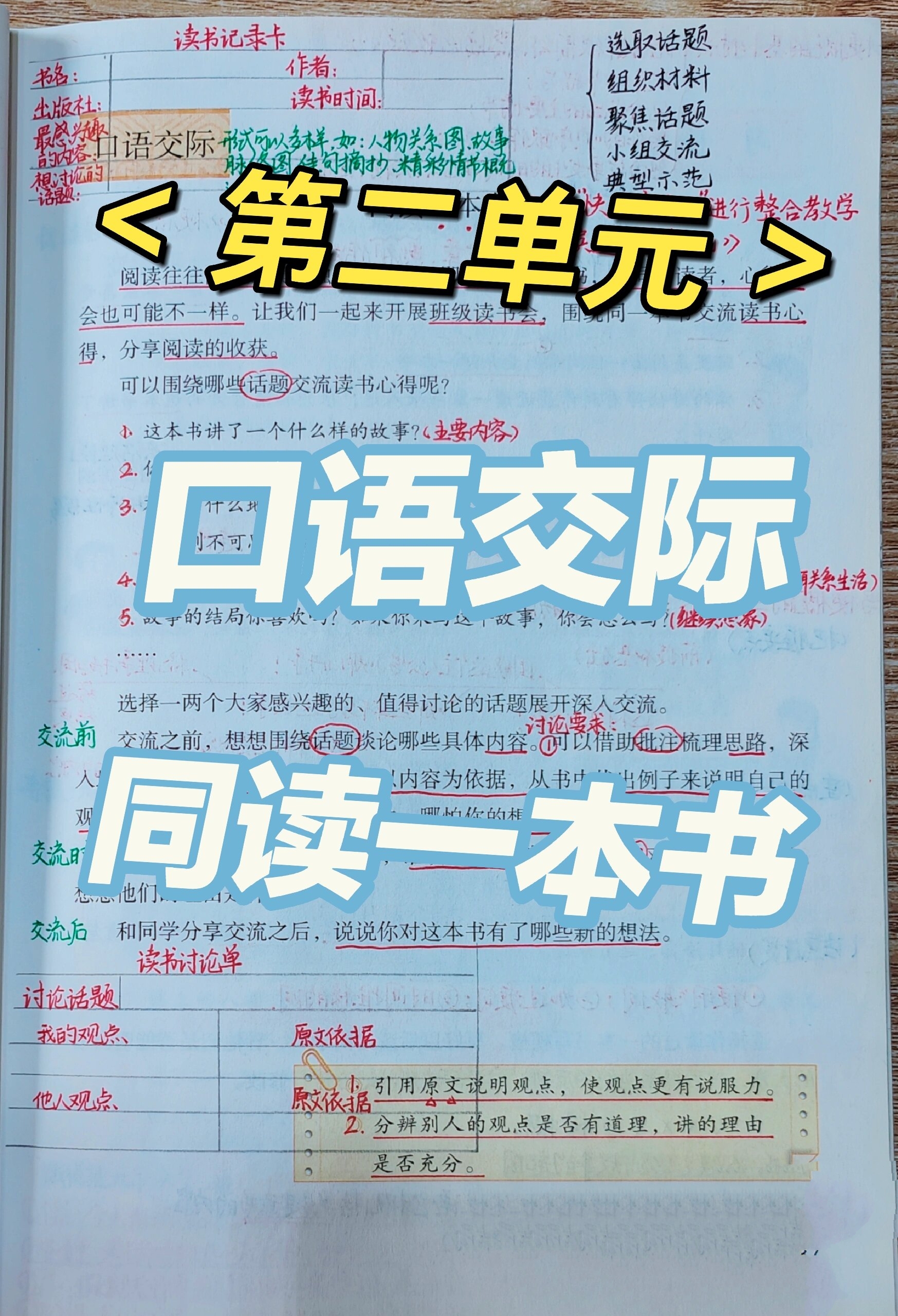 同读一本书口语交际图片