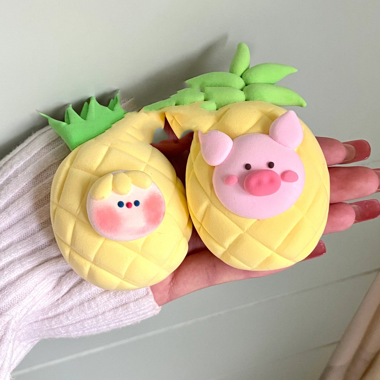 超轻粘土|粘土菠萝头95大合集 今天芋头带来了粘土菠萝95 菠萝头