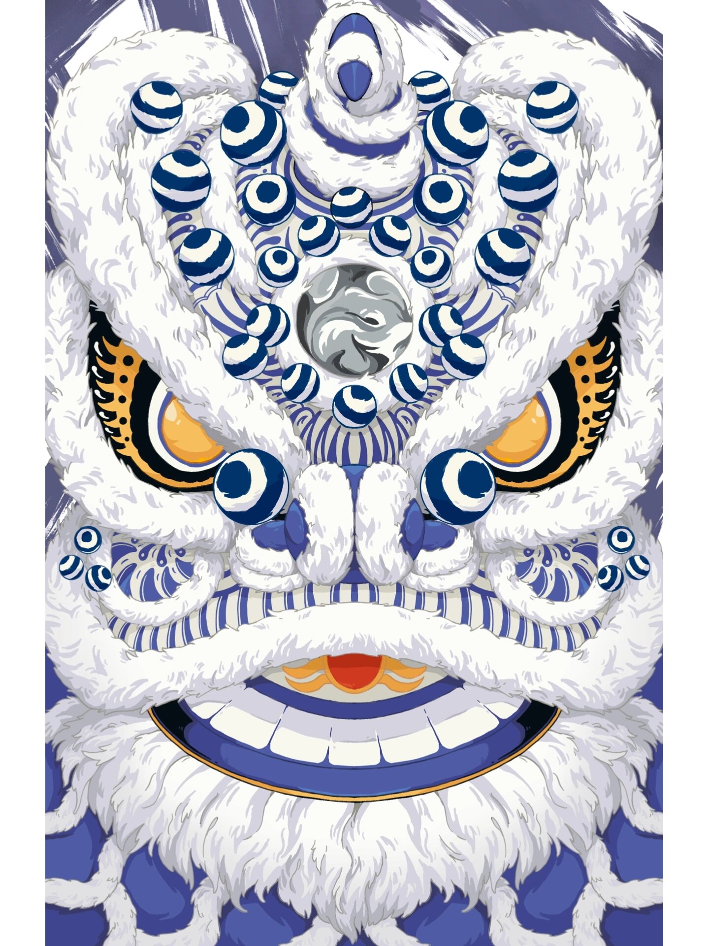 插画分享丨醒狮一皇五虎将 【6月10号 文化遗产日