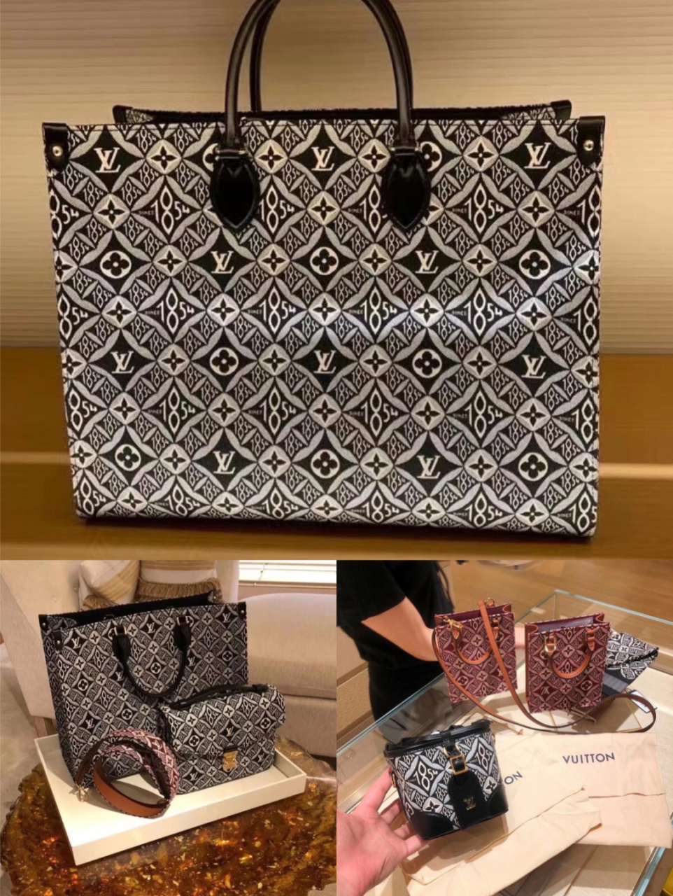 lv新款1854系列正式上架啦,这一款主要主打复古风,花纹复古.