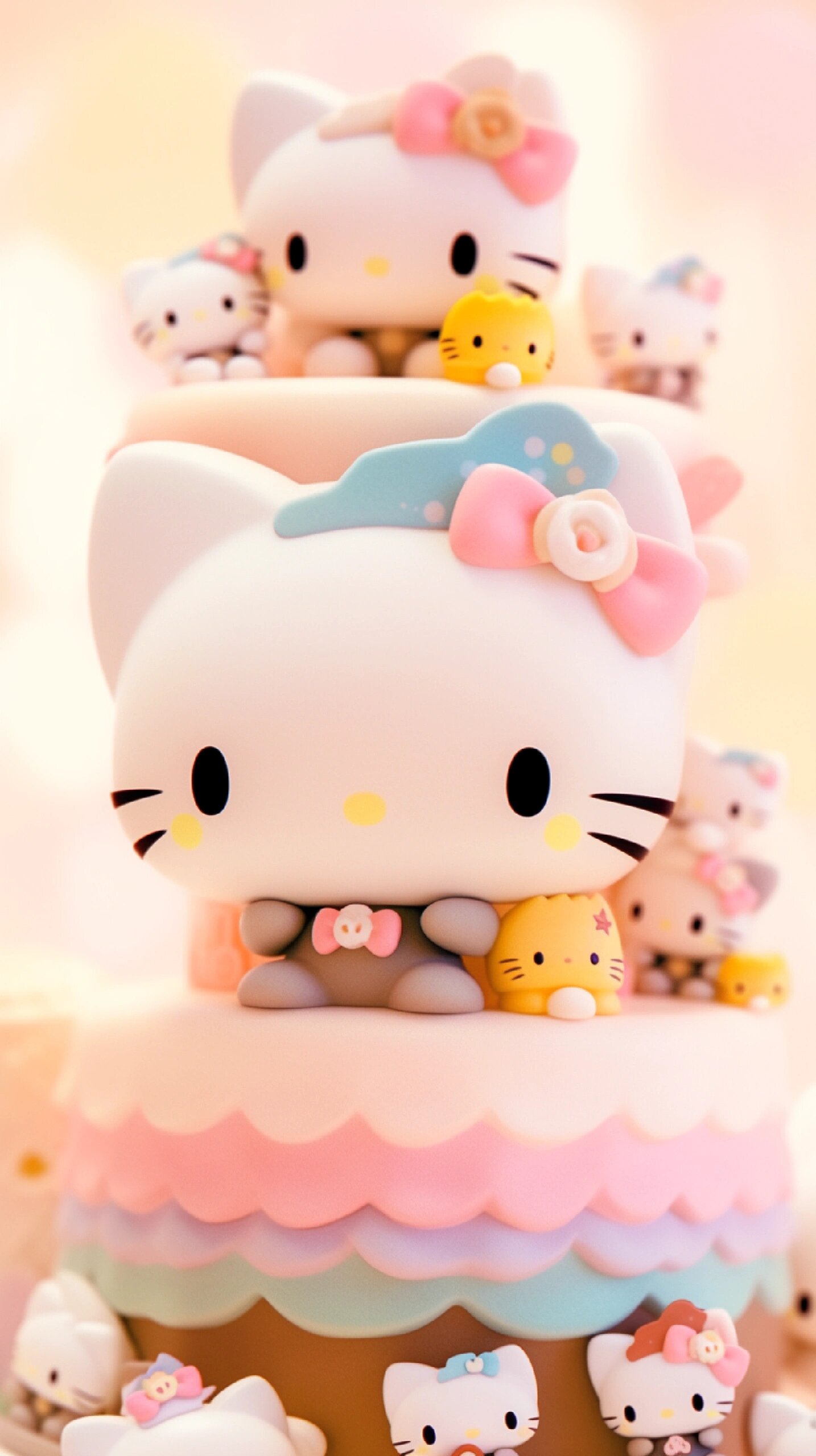 kitty猫可爱的图片壁纸背景图多张