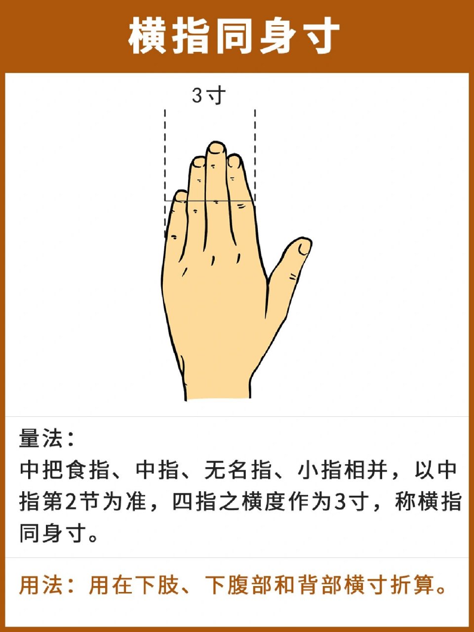 中医里的"寸"是多长7373 9595中指同身寸 量法:中指屈曲时,中