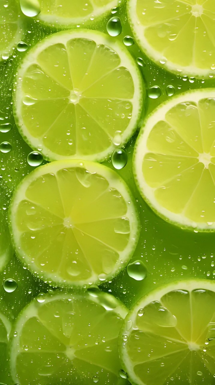 柠檬 | 清爽绿色柠檬壁纸