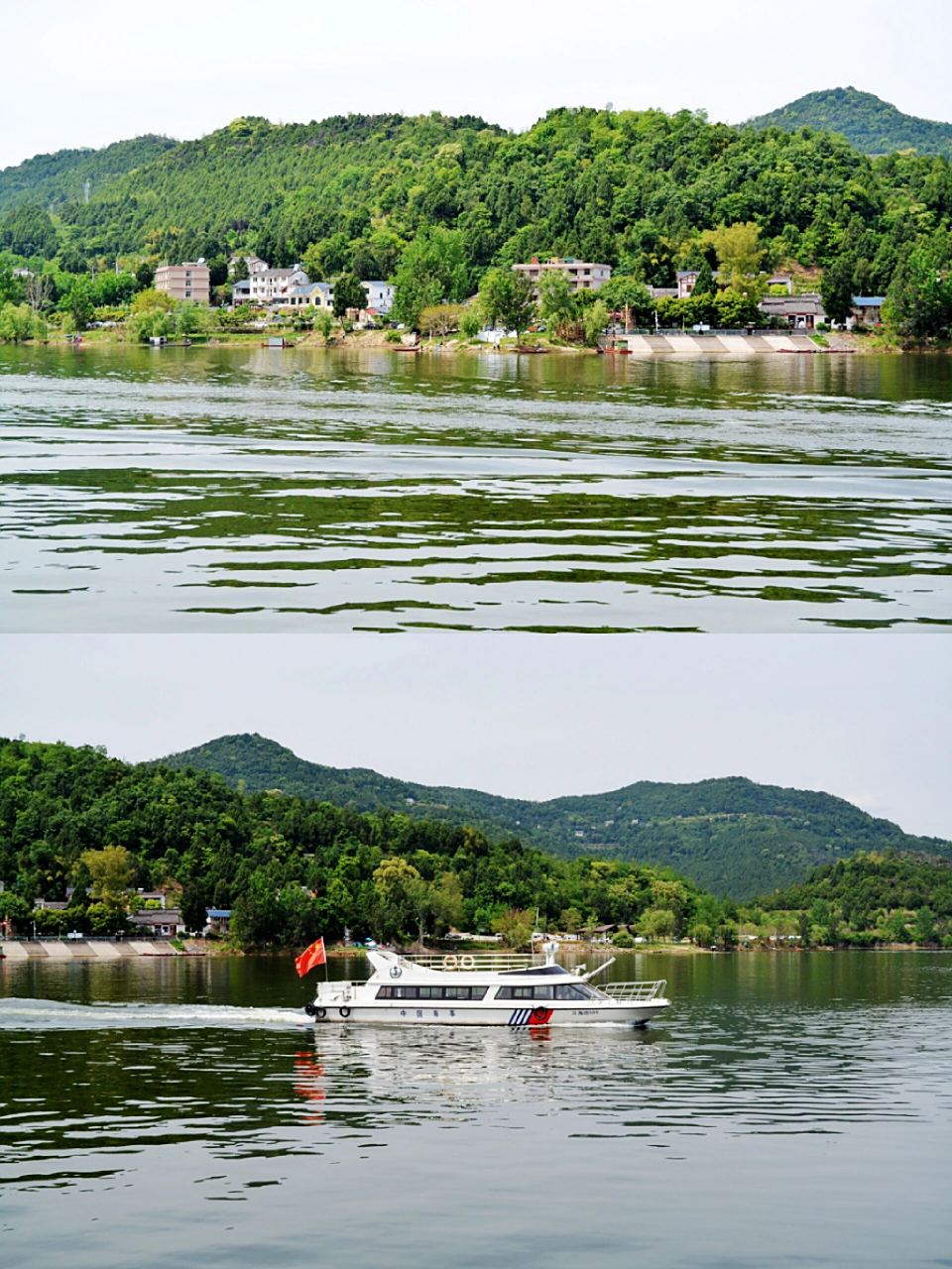 升钟水库看湖光山色 中国升钟湖,世界钓鱼城.