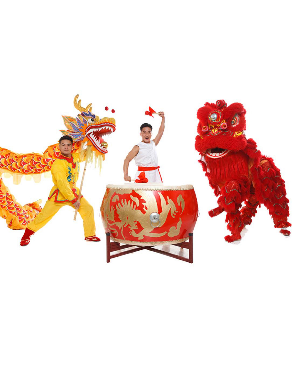 97传统文化元素|舞龙舞狮,吉祥如意   金龙翻舞正飞腾 逐日追云气势