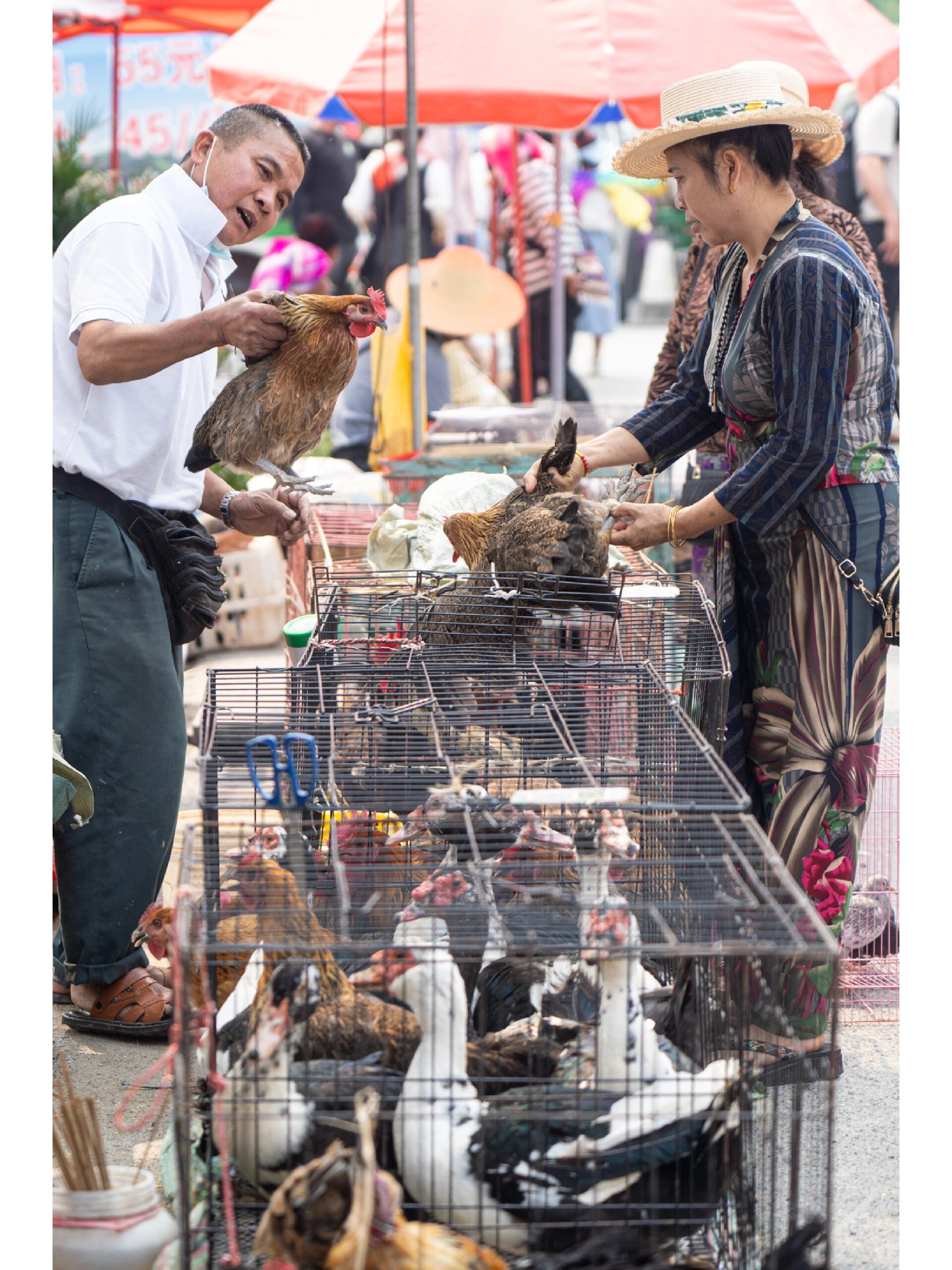 这里的东西比景洪周边的赶摆场便宜.