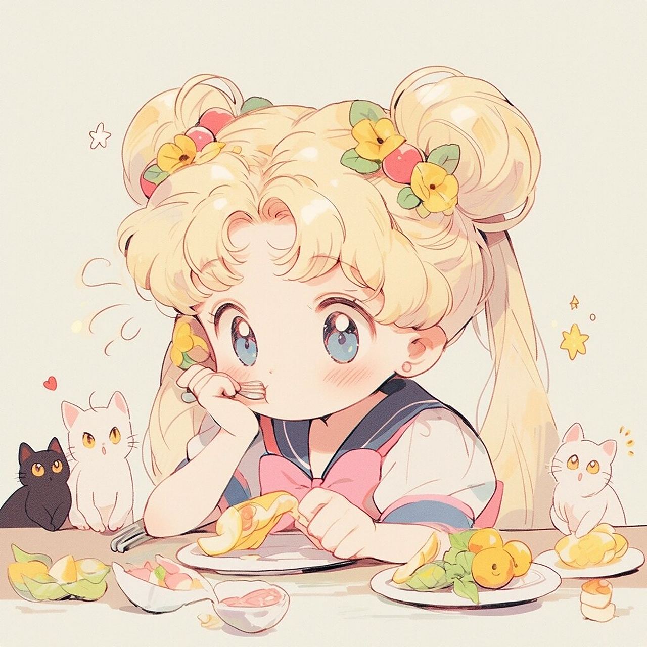 可爱女生头像|吃货美少女,你最喜欢哪一个?