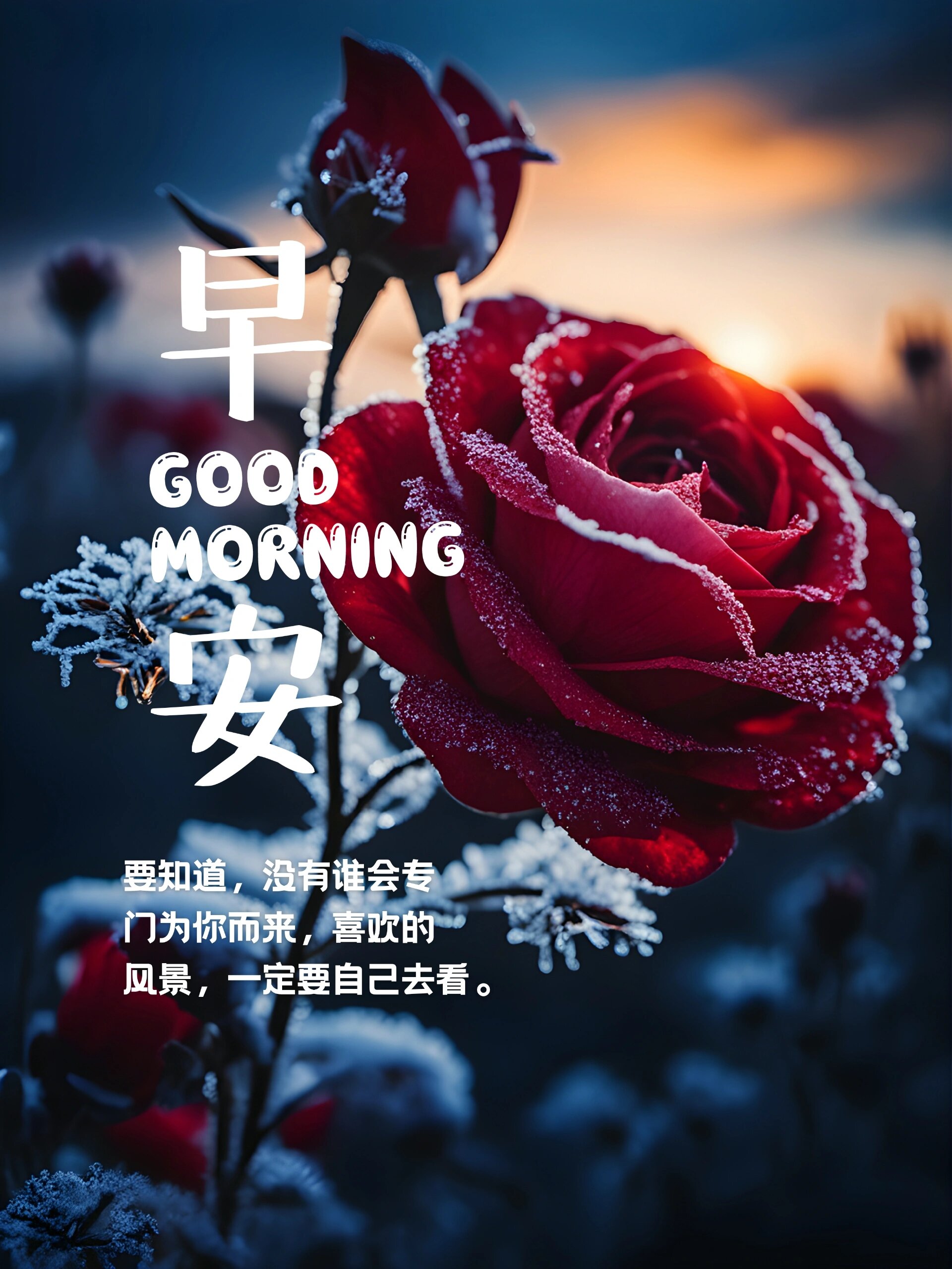 美好的一天开始了!正能量励志图片