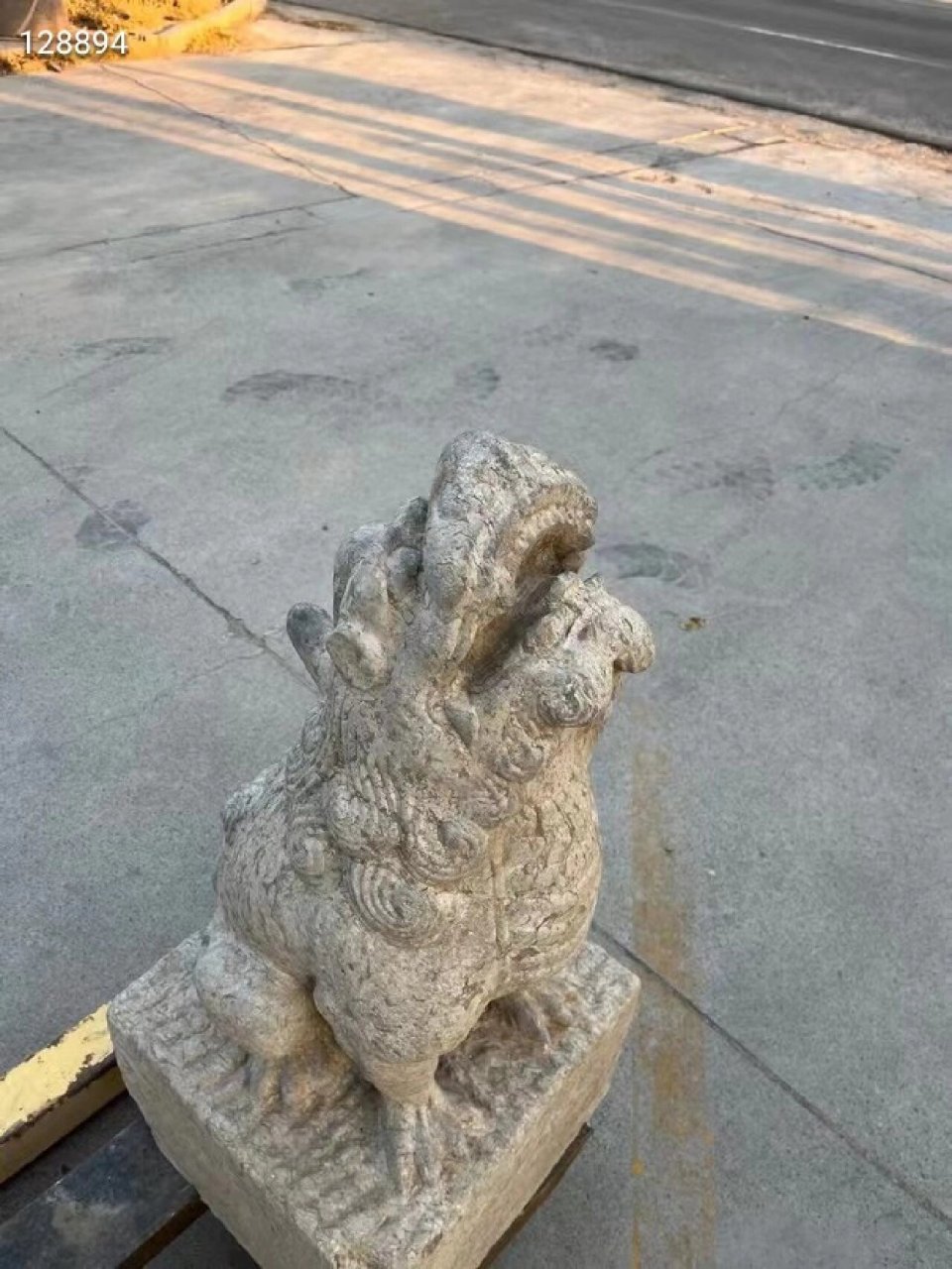 明代青石望天吼,镇宅避邪,全品,高88厘米