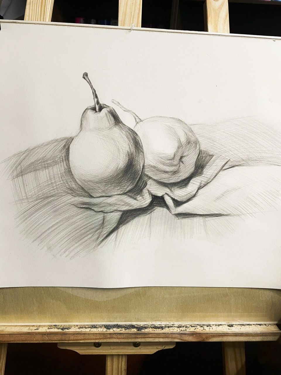 素描 | 水果组合练习 要注意近实远虚哦