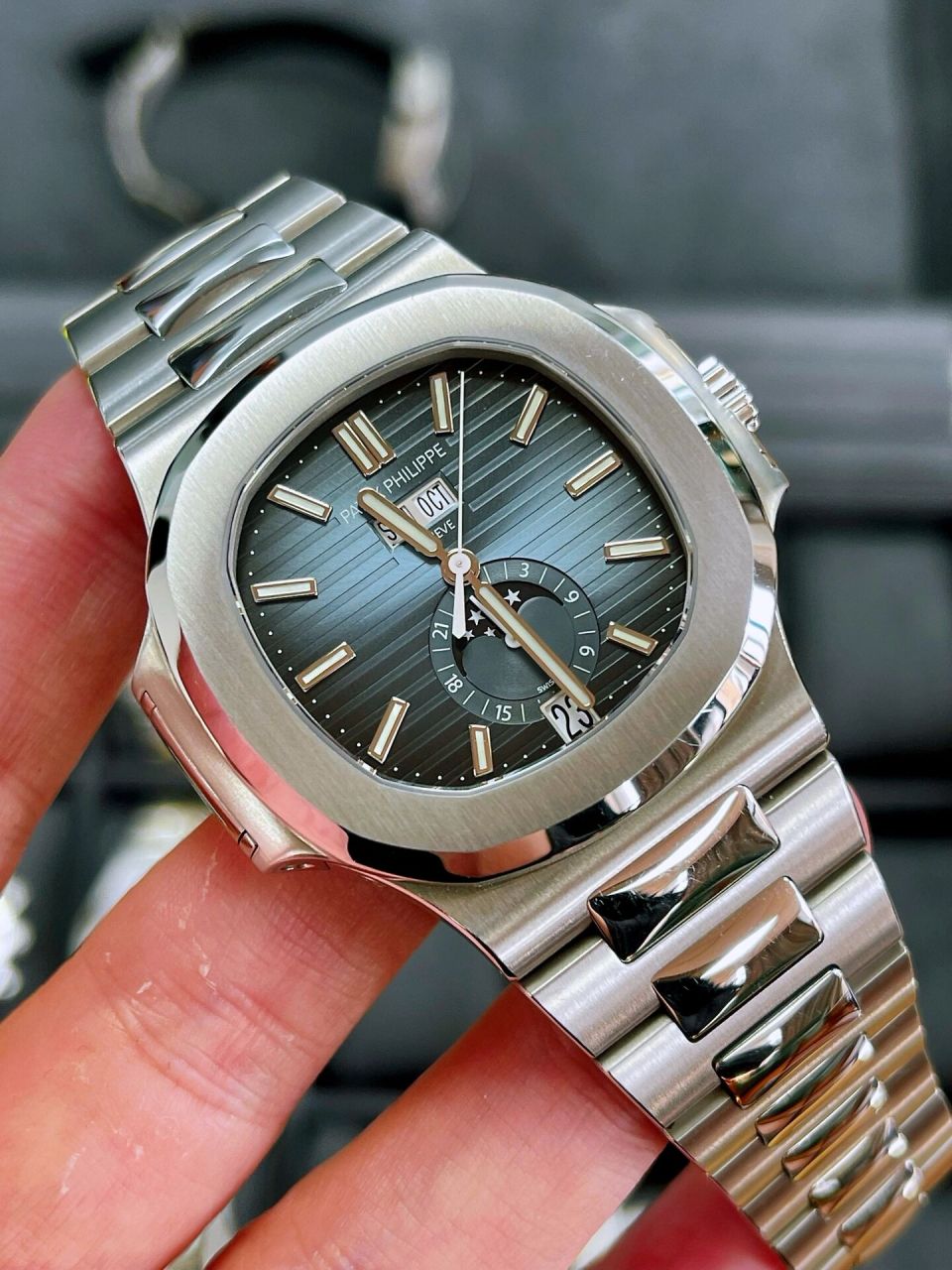 百达翡丽运动优雅系列5726/1a-014超火鹦鹉螺 三大钢王之一 40.