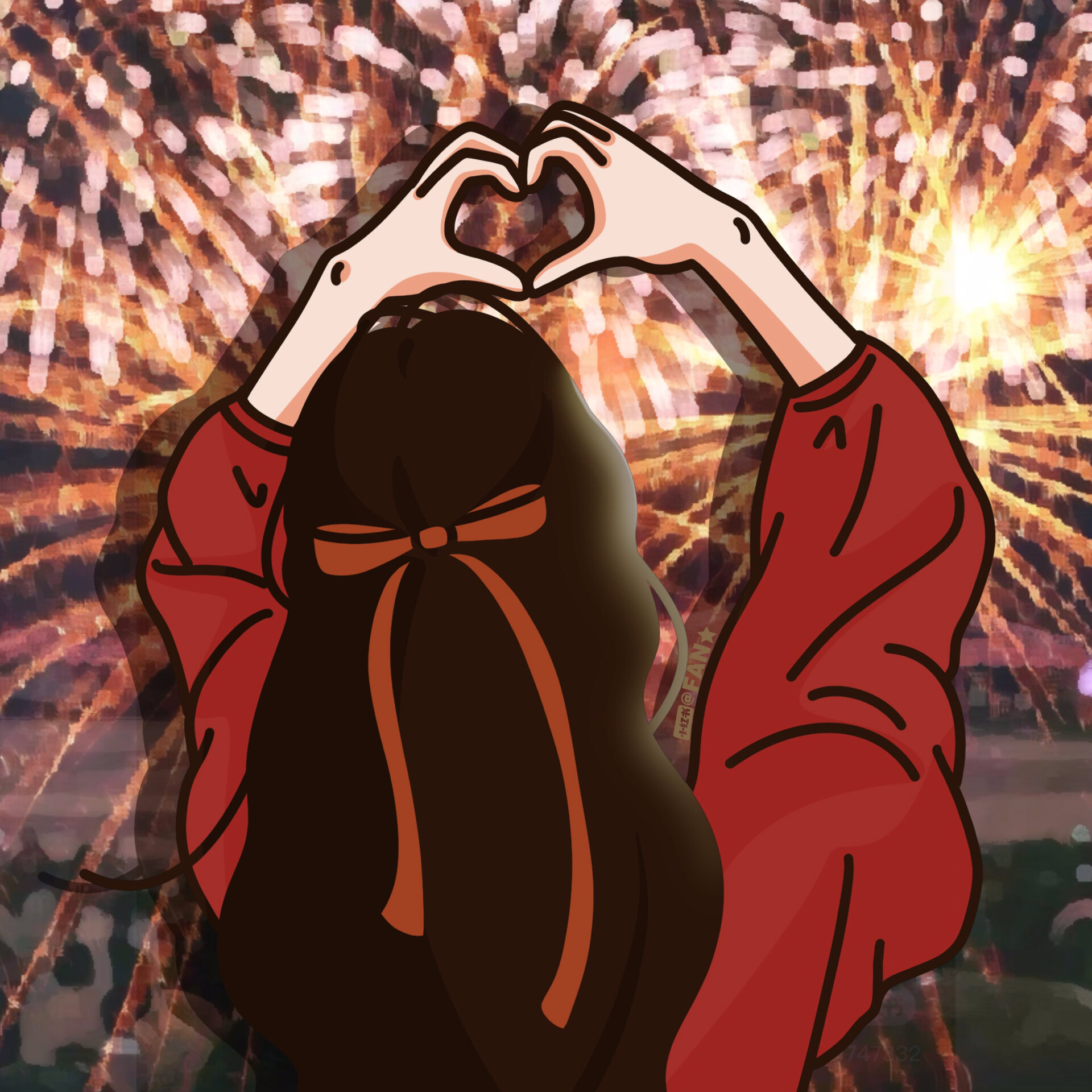 绽放的烟花,美好的期望都如期而至