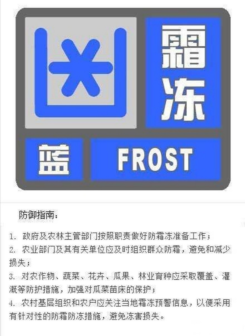 霜冻的气象标志图片