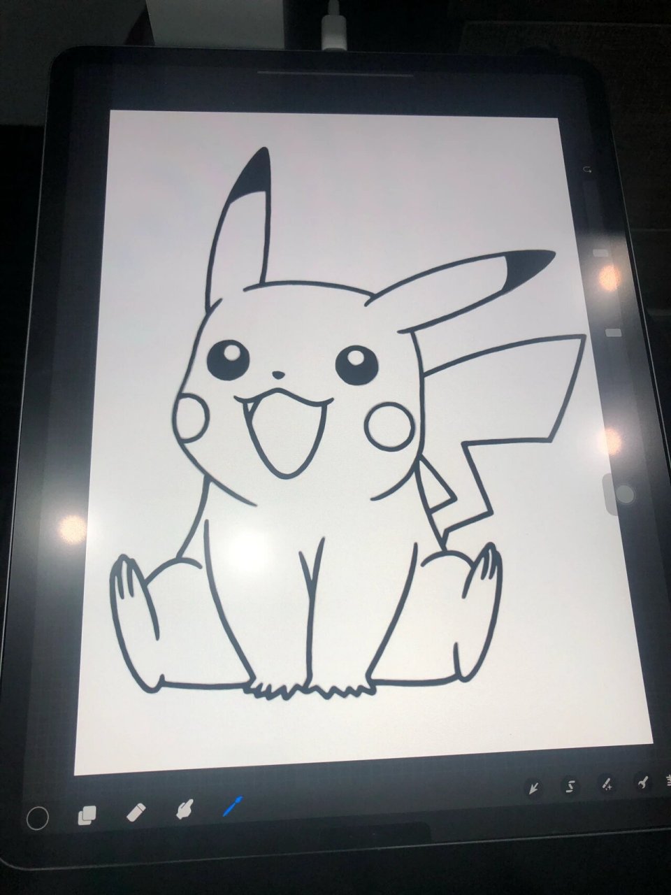 简笔画 | 去吧!皮卡丘～ 无聊画画的～ 线条非常糙～ pikachu