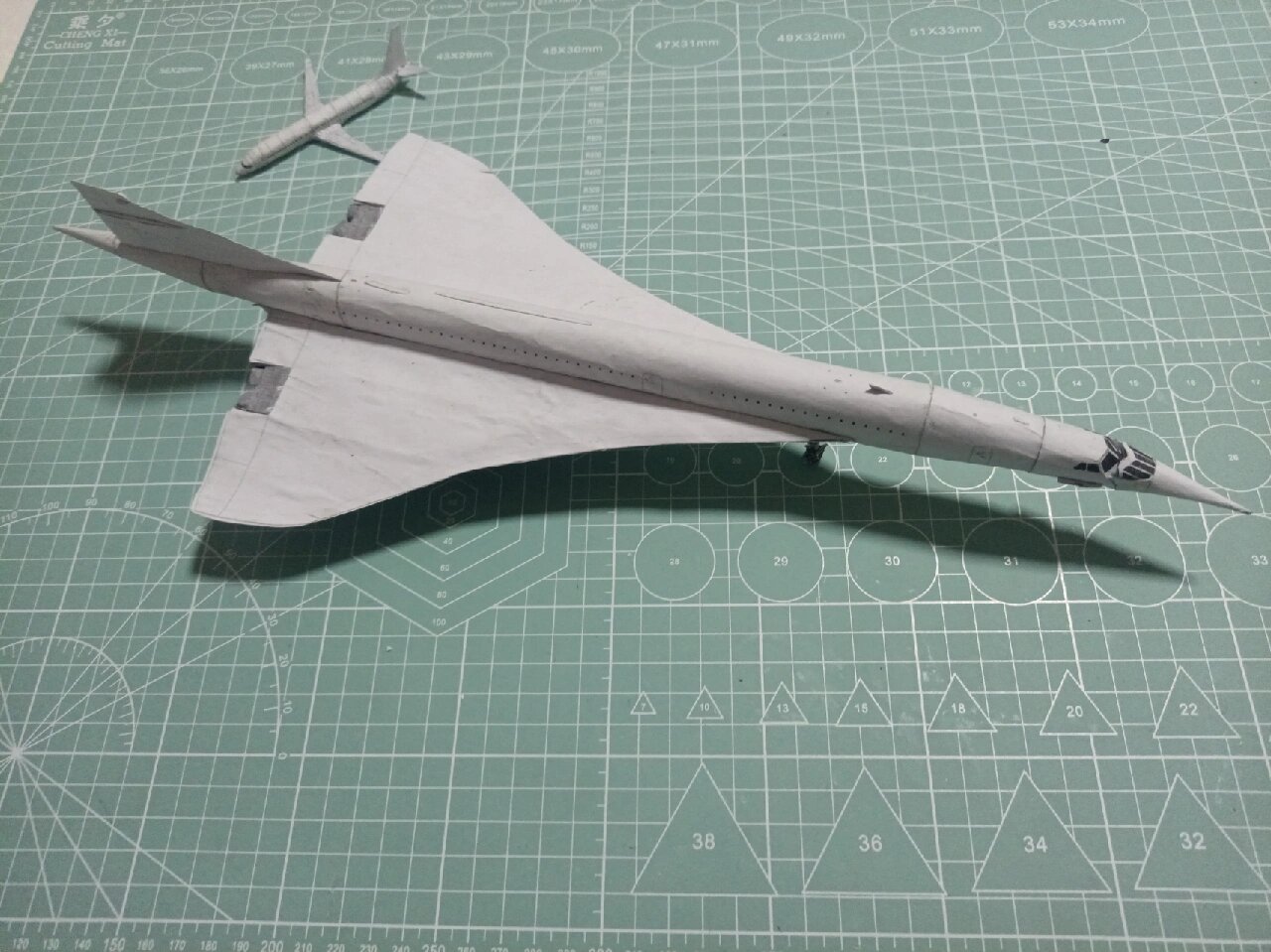 成品欣赏 | 协和客机白机纸模