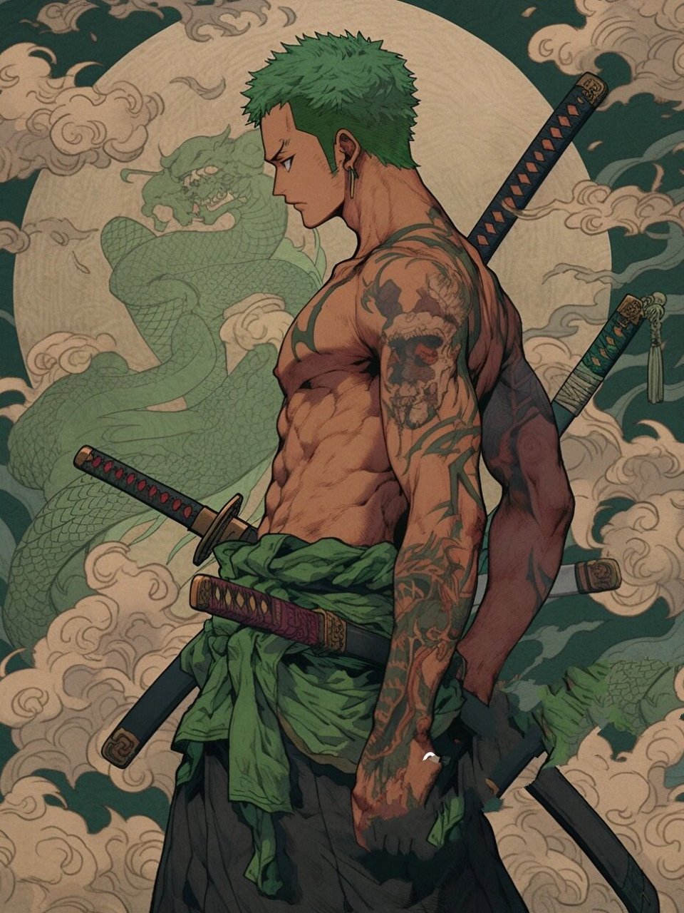 海贼王壁纸 | 索隆 | 肌肉猛男版 787878 禁止搬运/商用/二改