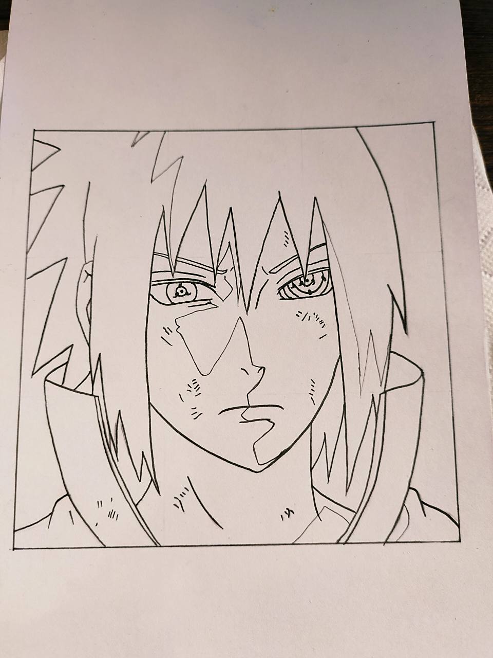 手把手教你画宇智波佐助 都是库存   @-hero【手绘】