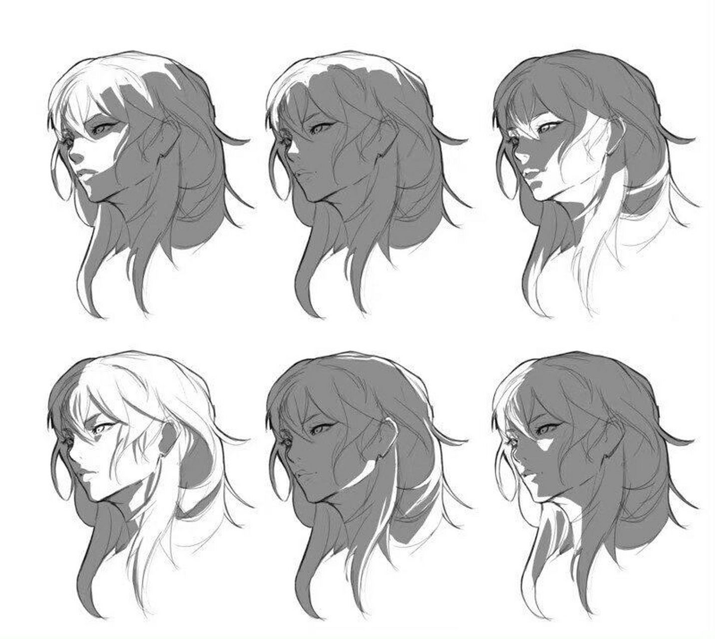 人物打光画法:侧光,顶光,背光… 打光画法合集