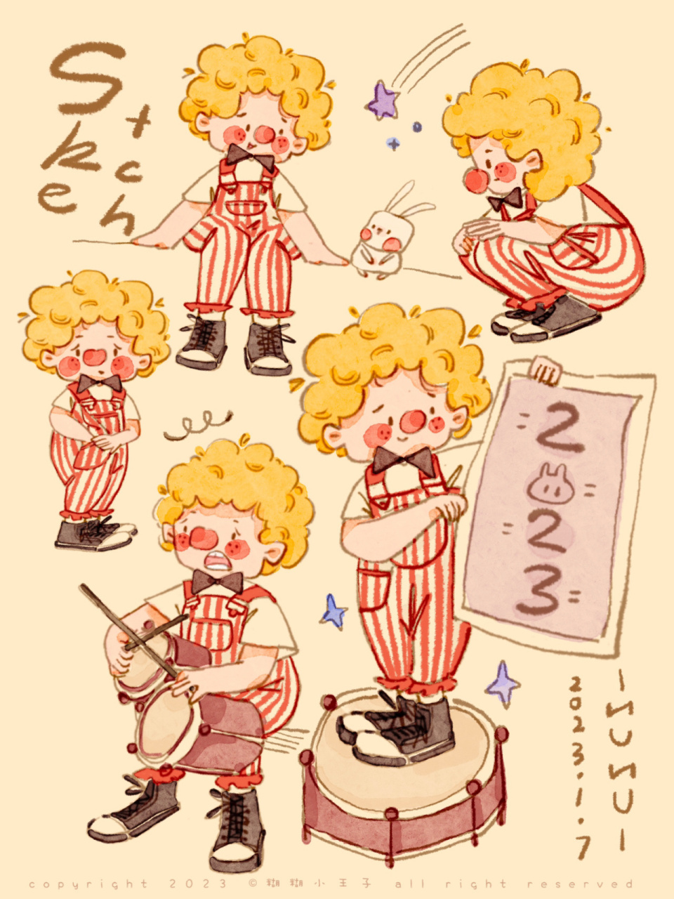 72爆炸头速写096995左滑线稿77素材9799 我好像画了五