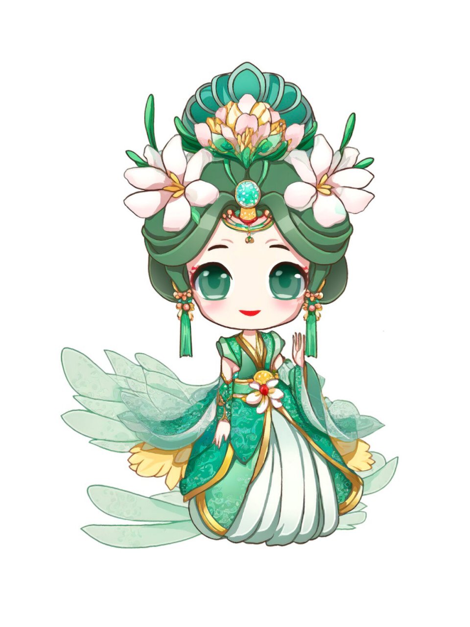 q版二次元古风花仙子