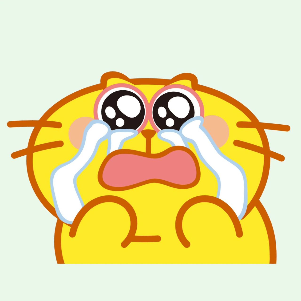 一组生活苦涩的头像