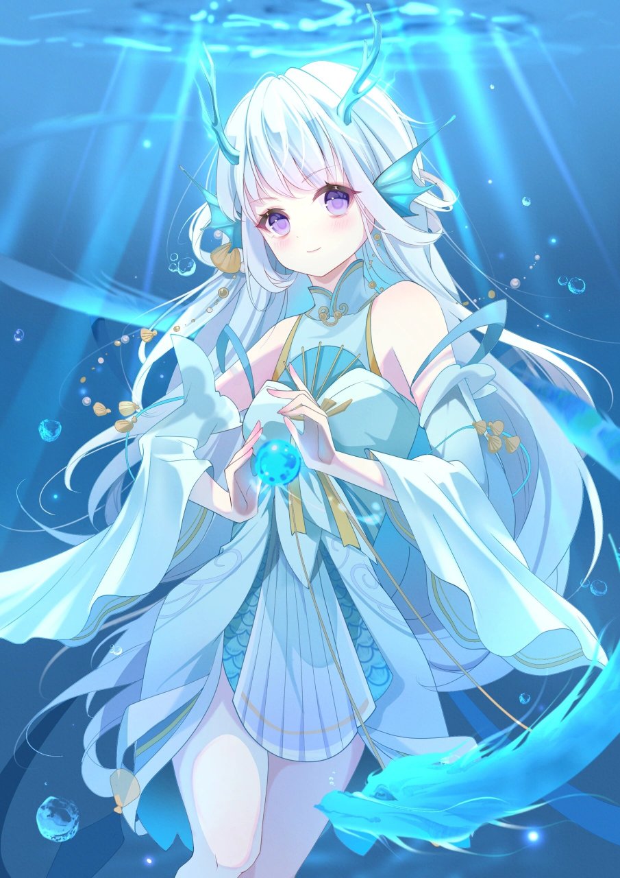 公开摸鱼壁纸 西施游龙清影 好开心地画了～可以美美做头像哒, 92