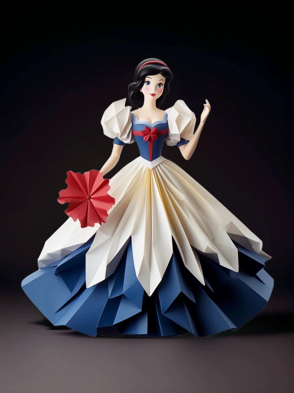 公主系列折纸真的是最爱!