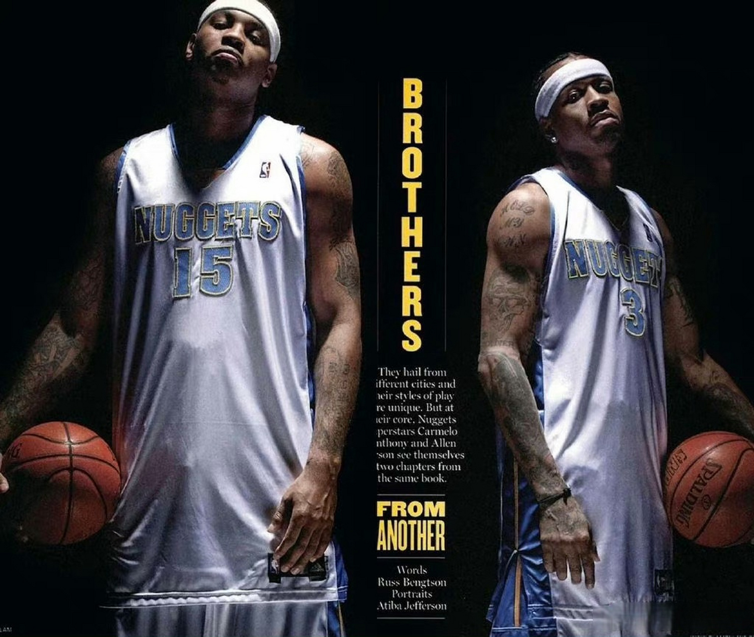 甜瓜宣布退役后,昔日队友艾弗森晒出双枪合影,同时送上祝福:"美妙的