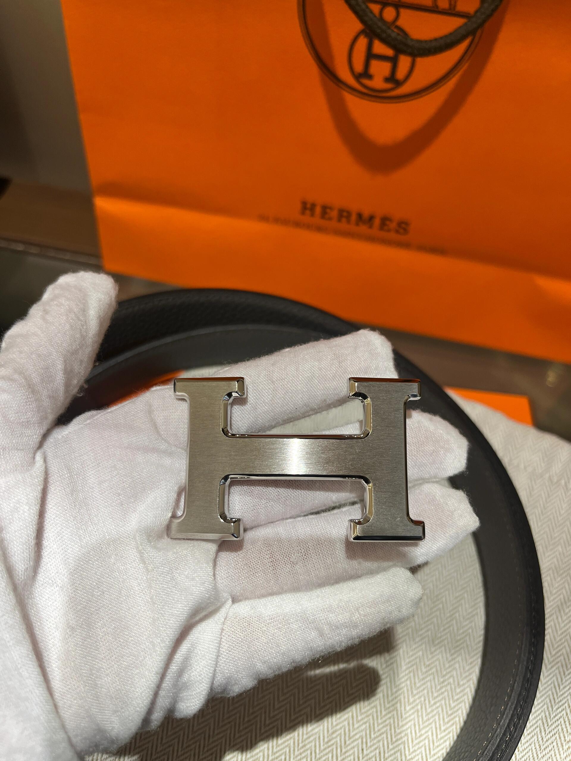 hermes 爱马仕男士双面h皮带