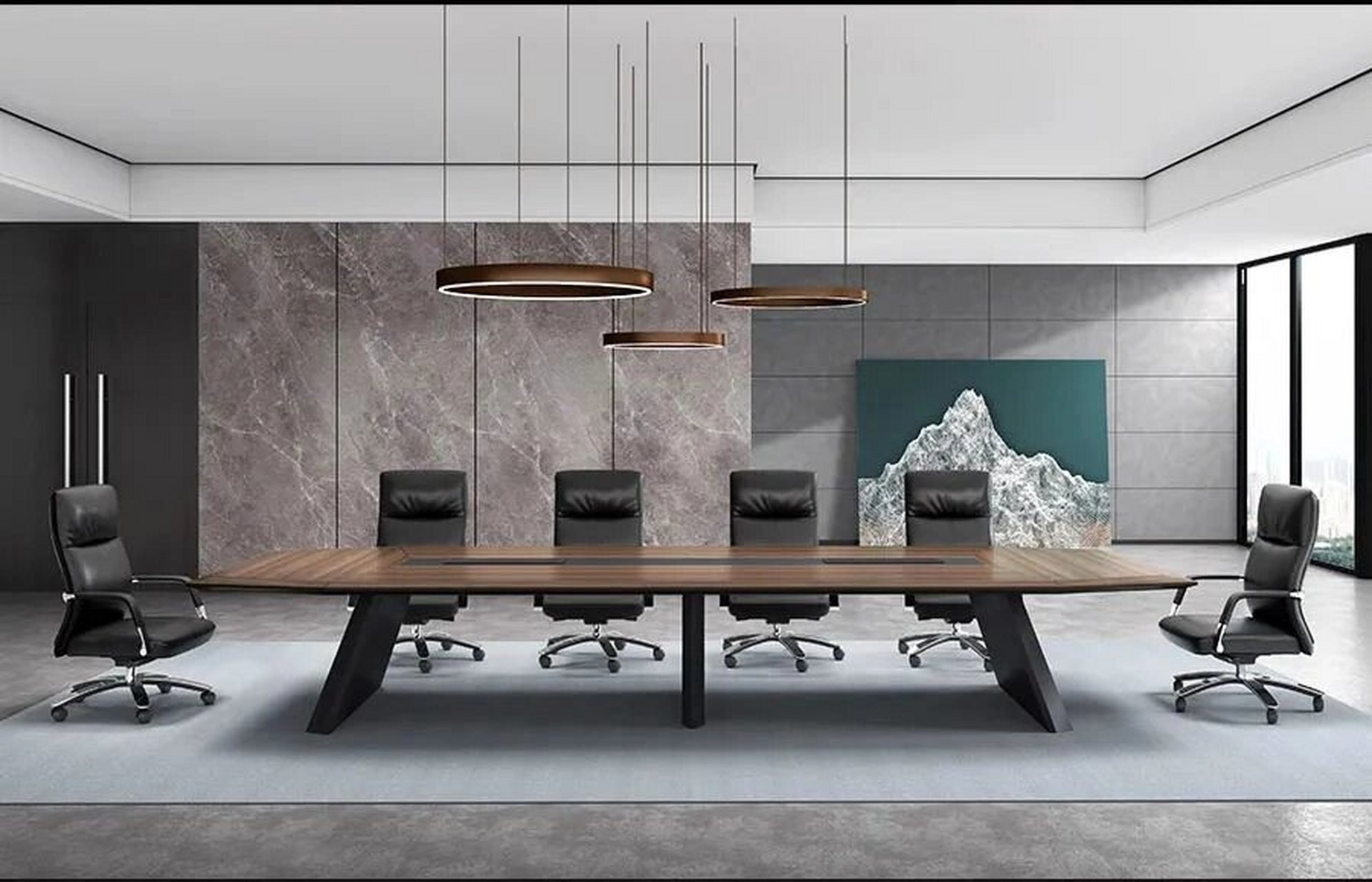 极简会议桌椅办公家具 会议室,会议桌椅,极简,稳重,时尚!