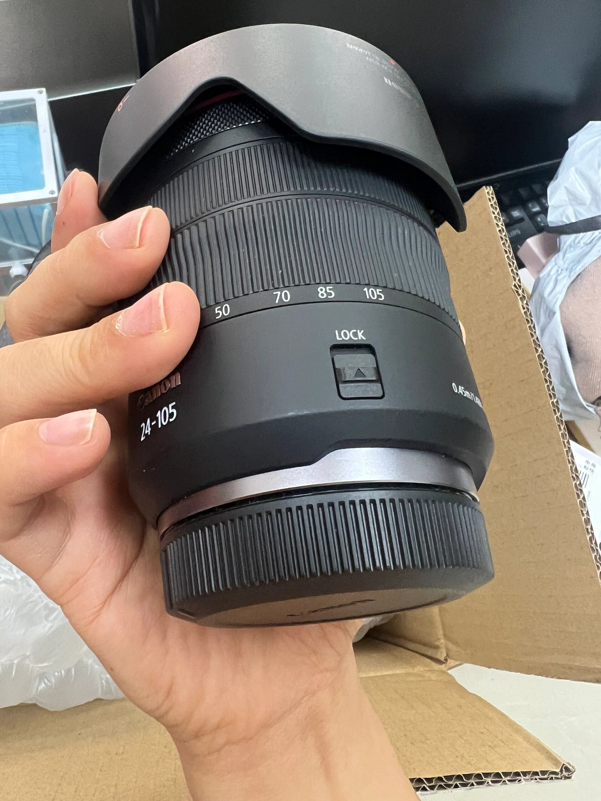 佳能rf24-105f4镜头 红圈镜头小三元.