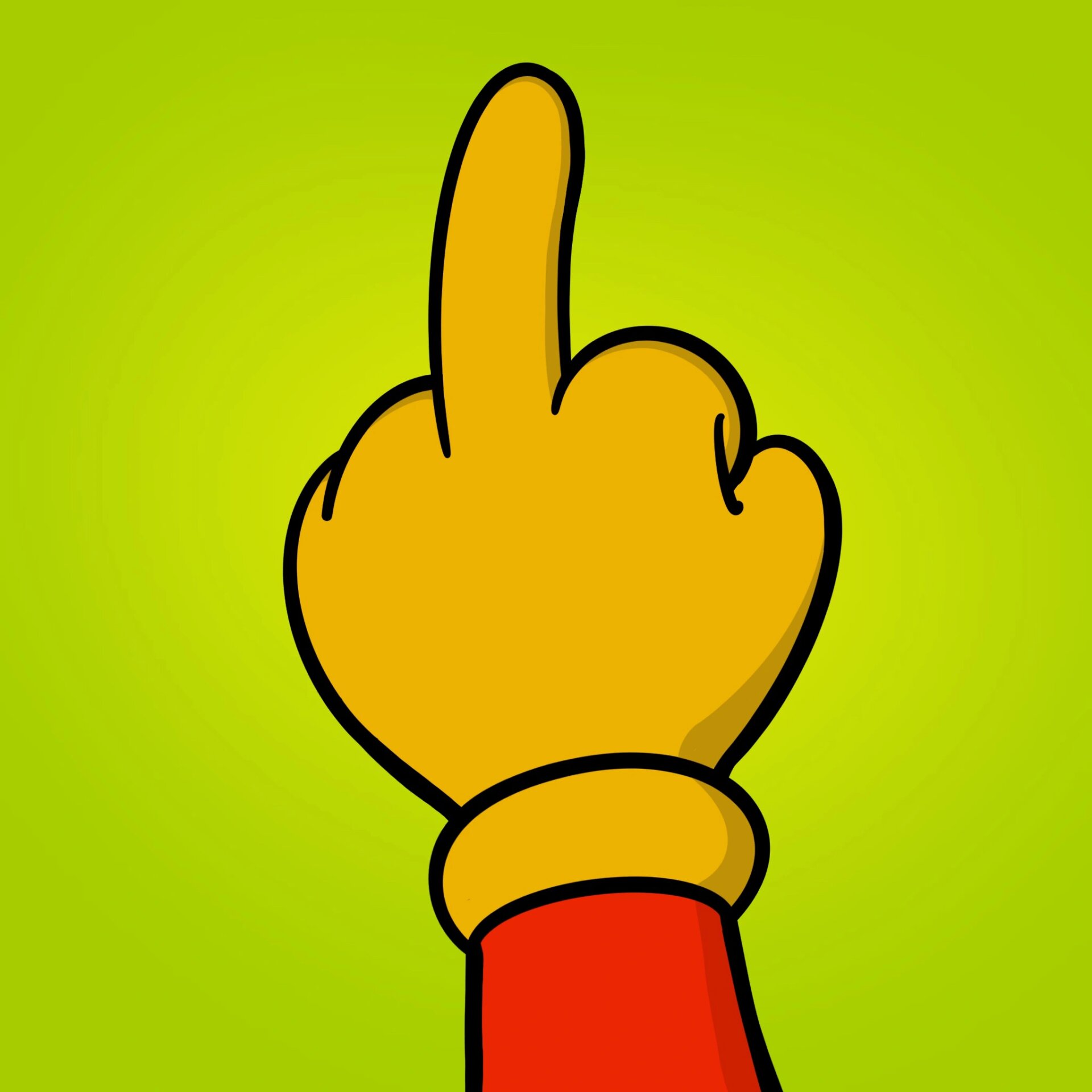 中指系列之猪猪侠 猪猪侠也会竖起中指哦