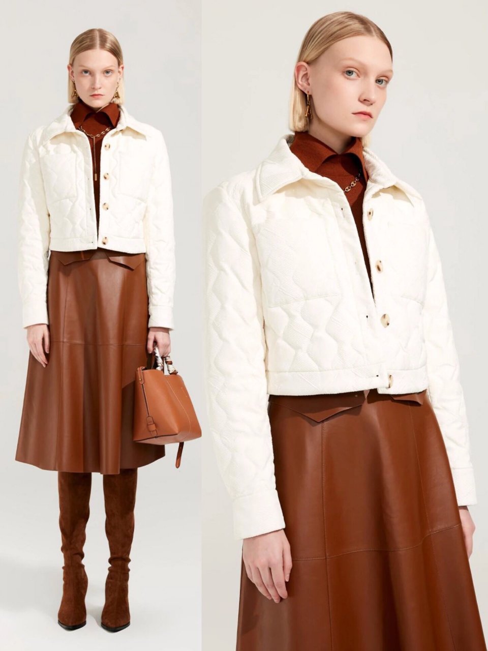 高级又百搭94气质琥珀色|冬季穿搭ootd 16615腰封设计修身针织