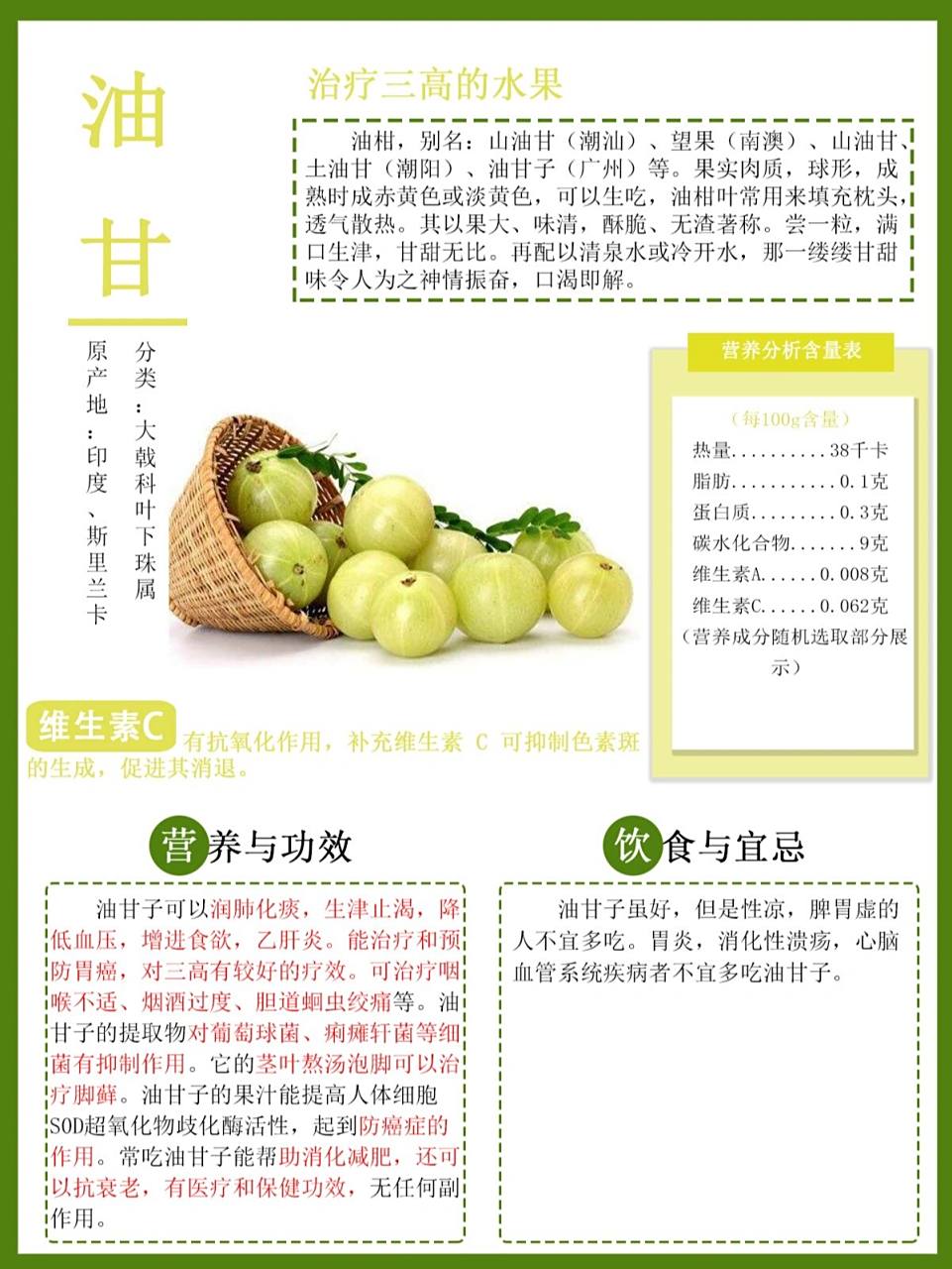 油甘 🌈油甘子可以润肺化痰,生津止渴,降低血压,增进